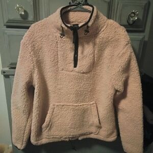 Love tree sherpa pullover Gem